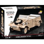 COBI 2803 World War II Německý velitelský vůz Kübelwagen PKW TYP 82 1:12 – Zboží Dáma