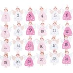 MFP 8886380 Kolíček dřevěný adventní kalendář andílci – Zboží Dáma