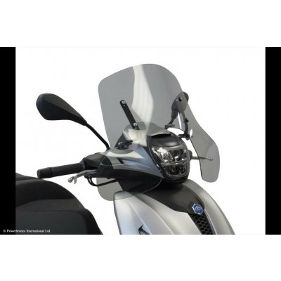 Piaggio Beverly 300, 400 21-24, Beverly 310S, 400S 24-25 Skútr plexi Powerbronze 290 mm - ocelově modrá | Zboží Auto