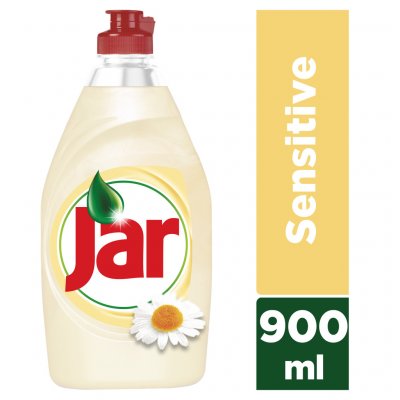 Jar Sensitive prostředek na mytí nádobí Chamomile & Vitamín E 900 ml – Zboží Mobilmania