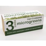 TINY GREENS Microgreens pěstební sada sada 3 kelímky – Zbozi.Blesk.cz