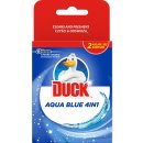 Duck Aqua Blue Efekt modré vody 3v1 WC závěsný čistič náhradní náplň 2 x 40 g