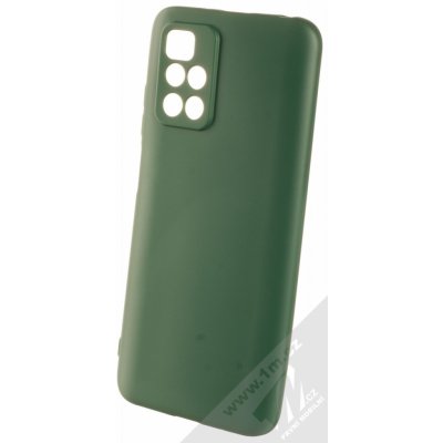 Pouzdro 1Mcz Matt Skinny TPU ochranné silikonové Xiaomi Redmi 10 tmavě zelené