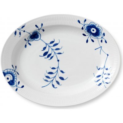 Royal Copenhagen Porcelánový oválný talíř Blue Fluted Mega 36,5 cm bílá barva porcelán – Sleviste.cz