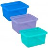 Úložný box Mikawi Plastový úložný box Basic Box 15L 15-2295 Fialová