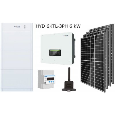 VSelektro Sofar Solar HYD 6KTL-3PH II BDU+AKU 5kWh, 8x460 Wp / 3,7 kWp Bez DC rozvaděče – HobbyKompas.cz