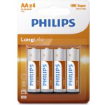Philips LongLife AA 4ks R6L4B/10 – Zboží Živě