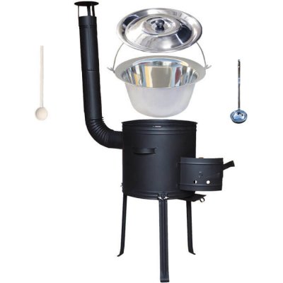 Perfect Home kotlík na guláš nerez 13 l INOX kovová kotlina s vysokými nožičkami žáruvzdorná barva 36 cm Plus 700 poklice nerez 41 cm INOX naběračka 350 ml a vařečka 50 c – Hledejceny.cz