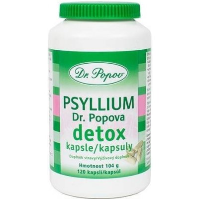 Dr.Popov Psyllium kapsle DETOX 120 kapslí