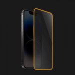 Picasee ochranné tvrzené sklo se svítícím rámečkem pro Honor 8X - Oranžová P3656 – Zboží Živě