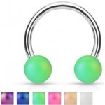 Piercingate Podkova s kuličkami PPO00091 fialová – Sleviste.cz