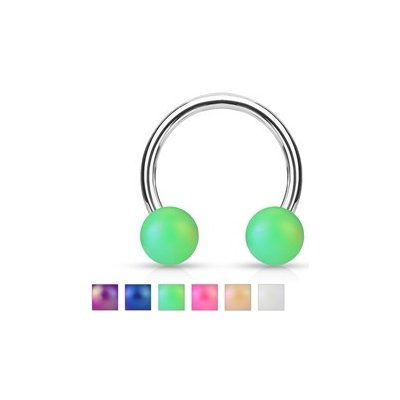 Piercingate Podkova s kuličkami PPO00091 fialová – Sleviste.cz