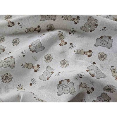 Prem Bavlněná tetra osuška ZOO cream 90/100 cm – Zboží Dáma