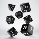 Sada 7 kostek classic dice set černá/bílá – Zboží Živě