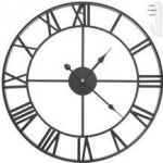 Iso Trade Retro nástěnné hodiny - černé – Zboží Dáma
