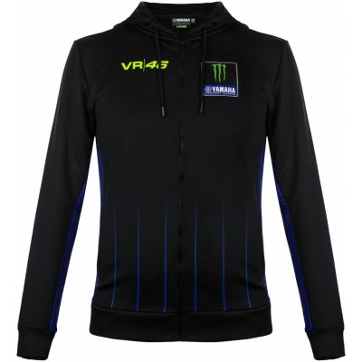 Valentino Rossi VR46 mikina YAMAHA BLACK black/blue – Sleviste.cz