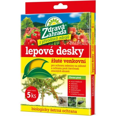 Lepové desky ZDRAVÁ ZAHRADA žluté na mšice 7,5x20cm 5ks – Zboží Mobilmania