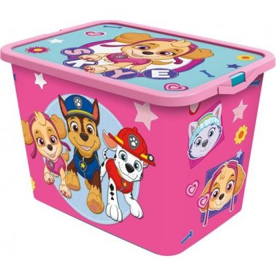 Stor box s víkem Paw Patrol 23l růžový – Zbozi.Blesk.cz