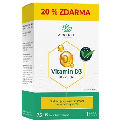 Aporosa Vitamin D3 1000I.U. 90 tobolek