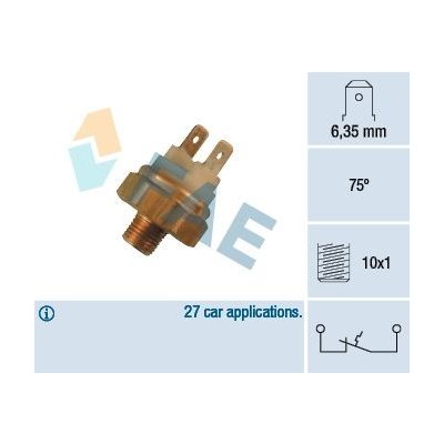 Teplotní spínač, varovná kontrolka chladiva FAE 35450 – Zbozi.Blesk.cz