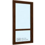 Kömmerling balkonové dveře 70 AD OS s příčkou levé tmavý dub/bílá 90 x 210 cm jednostranná klika + madýlko + PVC rám – Hledejceny.cz