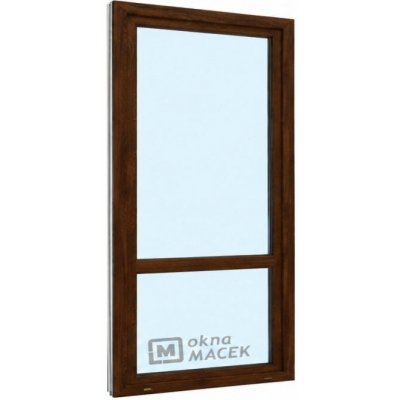 Kömmerling balkonové dveře 70 AD OS s příčkou levé tmavý dub/bílá 90 x 210 cm jednostranná klika + madýlko + PVC rám – Hledejceny.cz