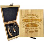 Sablio Dárková sada na víno Valentýna neslavíme ...: 147×168×49 mm – Hledejceny.cz