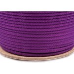 Prima-obchod Oděvní šňůra PES Ø4 mm, barva 4018 fialová gerbera – Zboží Mobilmania