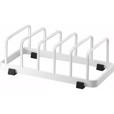 YAMAZAKI Stojan na talíře Tower 7137, bílý – Zboží Dáma