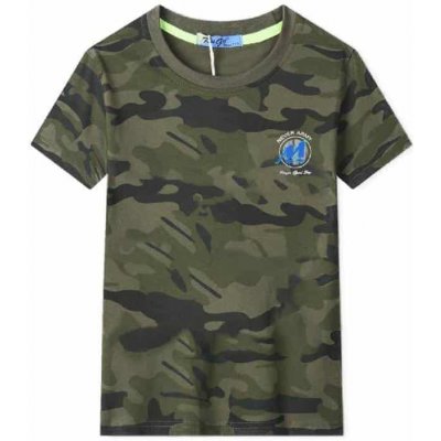 DĚTSKÉ MASKÁČOVÉ TRIKO KUGO NOVINKA Maskáč s modrým – Zboží Mobilmania