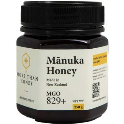MoreThanHoney Novozélandský květový med MANUKA MGO 829+ 250g – Zboží Dáma