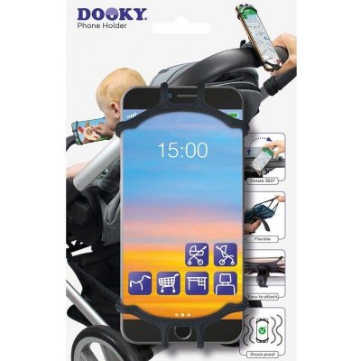 Dooky Univerzální držák na mobilní telefon Black – Zboží Mobilmania