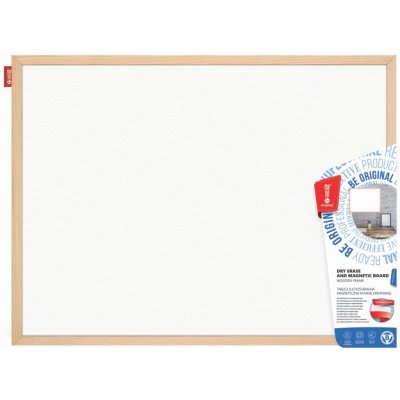 MEMOBE Magnetická bílá tabule v dřevěném rámu 40 x 30 cm 1 ks – Zboží Mobilmania