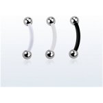 Piercingate piercing do obočí POB00218 bílá – Zboží Dáma