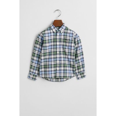 Gant Archive Oxford Checked Shirt Clear Sky – Zboží Dáma
