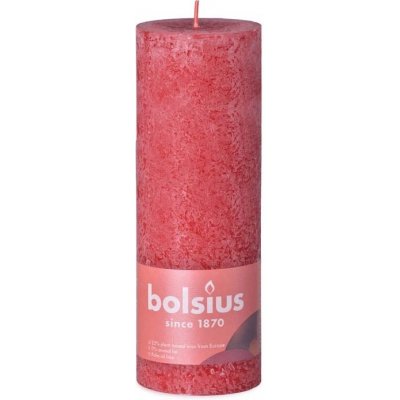 Bolsius Rustic Shine Delicate Red 68x190mm – Zbozi.Blesk.cz