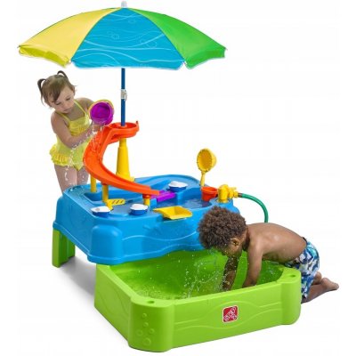 Step2 Vodní Stůl se skluzavkou a slunečníkem + bazének – Sleviste.cz