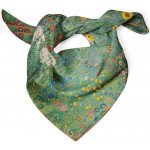 Hedvábný šátek Garden With Sunflowers Gustav Klimt – Zboží Dáma