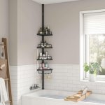 SONGMICS Teleskopická rohová do koupelny 85-305 cm – Zboží Dáma