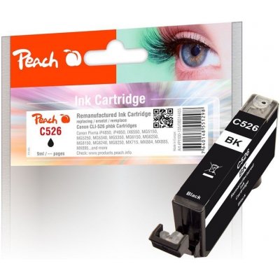 Peach Canon CLI-526B, 9 ml kompatibilní - černá – Hledejceny.cz