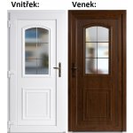 Soft Vchodové dveře 3D 302 Zlatý dub / Bílá levé 98 x 198 cm – Hledejceny.cz