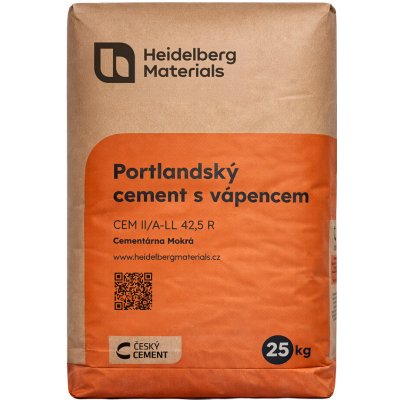 Heidelberg Materials Portlandský cement CEM I 42,5 R 25 kg – HobbyKompas.cz