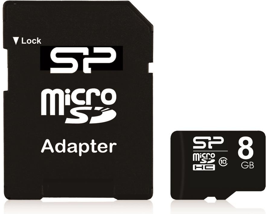 Silicon Power microSDHC 8 GB Class 10 SP008GBSTH010V10SP