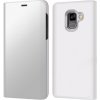 Pouzdro a kryt na mobilní telefon Pouzdro JustKing zrcadlové pokovené Samsung Galaxy A8 Plus 2018 - bílé