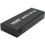 PremiumCord HDMI switch 5:1 kovový s dálkovým ovladačem a napájecím adaptérem khswit51b – Hledejceny.cz