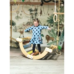 Small Foot Montessori dřevěná houpačka Premium 108 cm