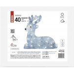 Emos DCFC06 LED vánoční jelínek 27 cm venkovní i vnitřní studená bílá časovač – Zboží Dáma