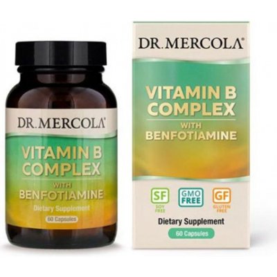 Dr.Mercola Vitamín B Complex s Benfotiaminem 60 kapslí – Zbozi.Blesk.cz