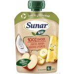 Sunar BIO ovocná kapsička Jablko, banán, ananas, kokos 100g – Zboží Dáma