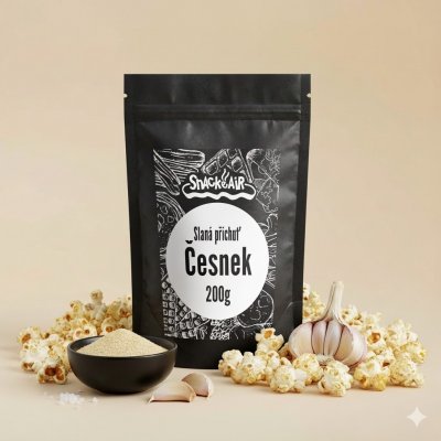 SnackAir Sůl česneková na popkorn 200 g – Sleviste.cz